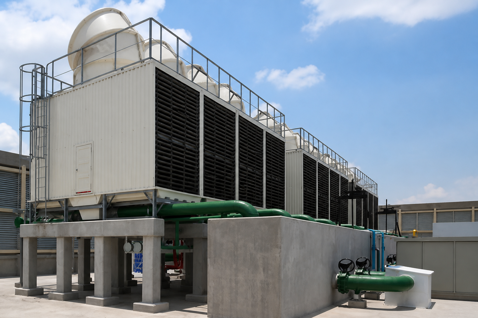 Equipamiento de enfriamiento instalado en una planta técnica